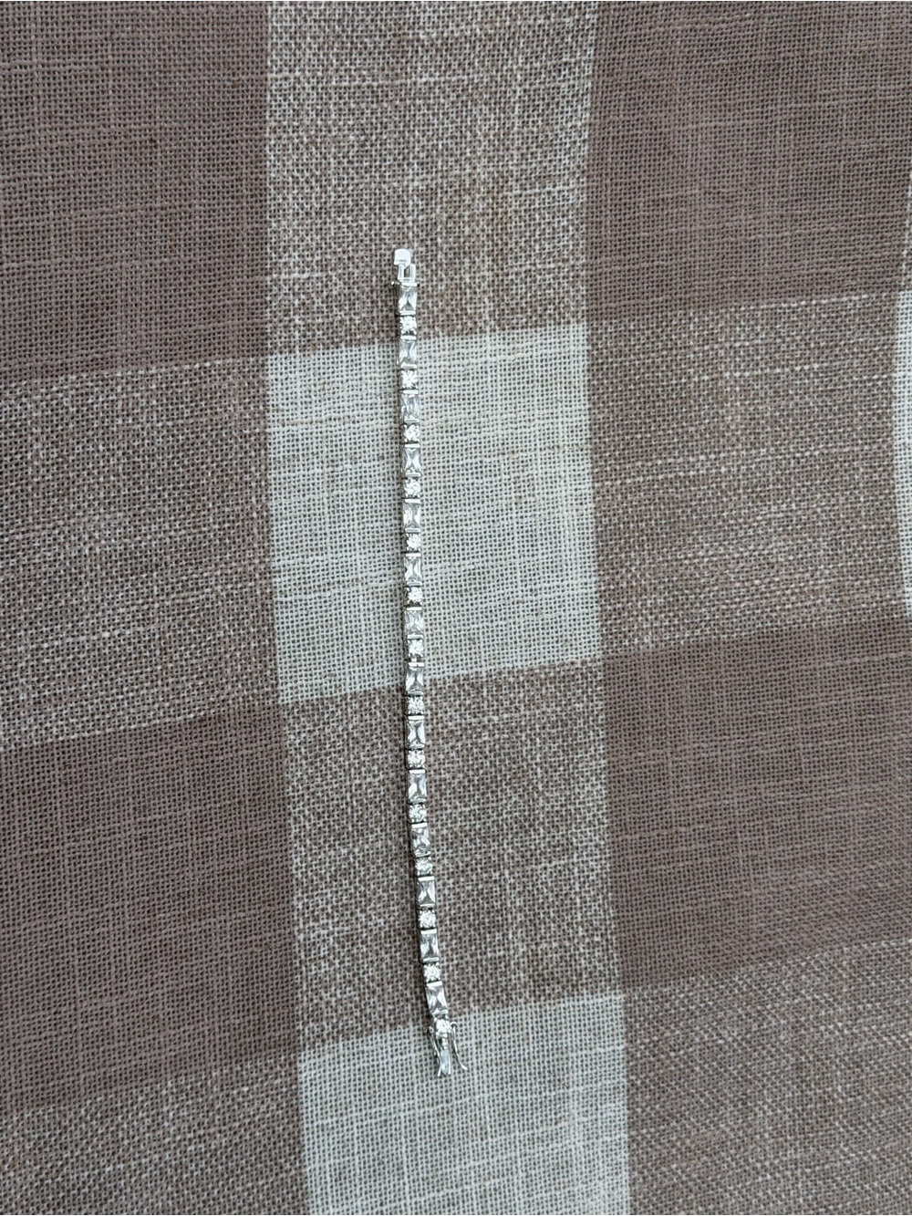 Sterling Silver Tennis Bracelet with Clear Stones